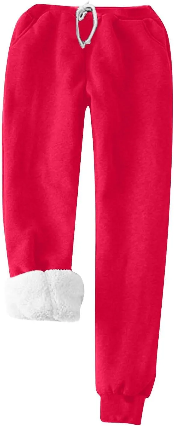 Lounge Sets for Women Yes I'm Cold Me 24:7 Sweatshirt Winter Warm Sherpa Fleece Lined Pants Soft Pjs Sleepwear