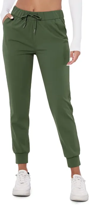 M MOTEEPI Womens Joggers Lightweight Running Pants with Pockets, Drawstring Jogging Pants