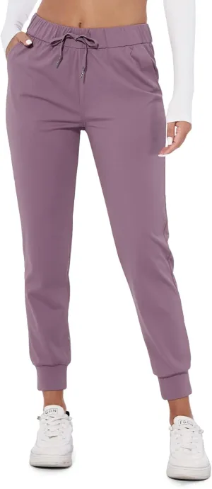 M MOTEEPI Womens Joggers Lightweight Running Pants with Pockets, Drawstring Jogging Pants