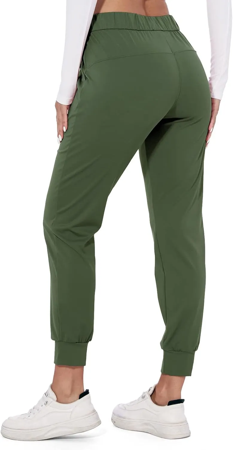 M MOTEEPI Womens Joggers Lightweight Running Pants with Pockets, Drawstring Jogging Pants