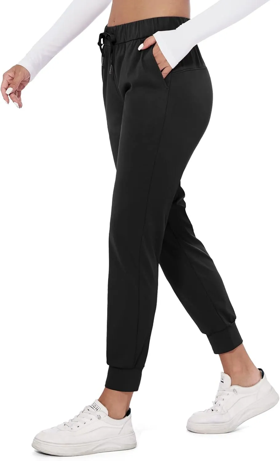 M MOTEEPI Womens Joggers Lightweight Running Pants with Pockets, Drawstring Jogging Pants