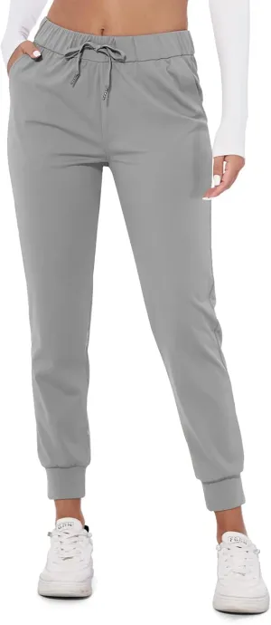 M MOTEEPI Womens Joggers Lightweight Running Pants with Pockets, Drawstring Jogging Pants