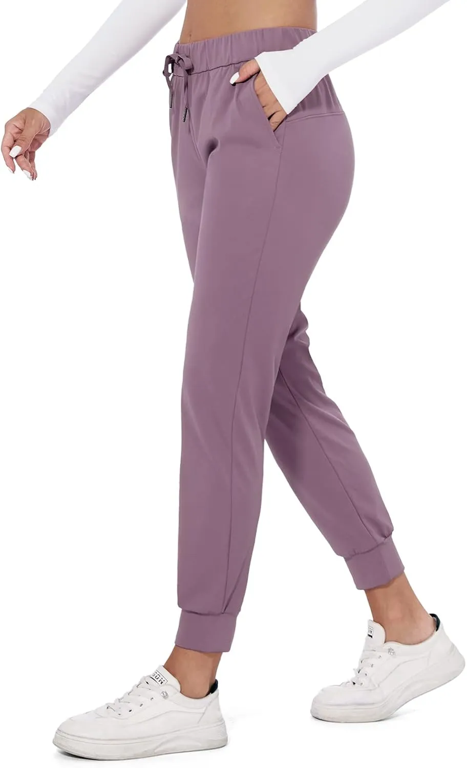 M MOTEEPI Womens Joggers Lightweight Running Pants with Pockets, Drawstring Jogging Pants