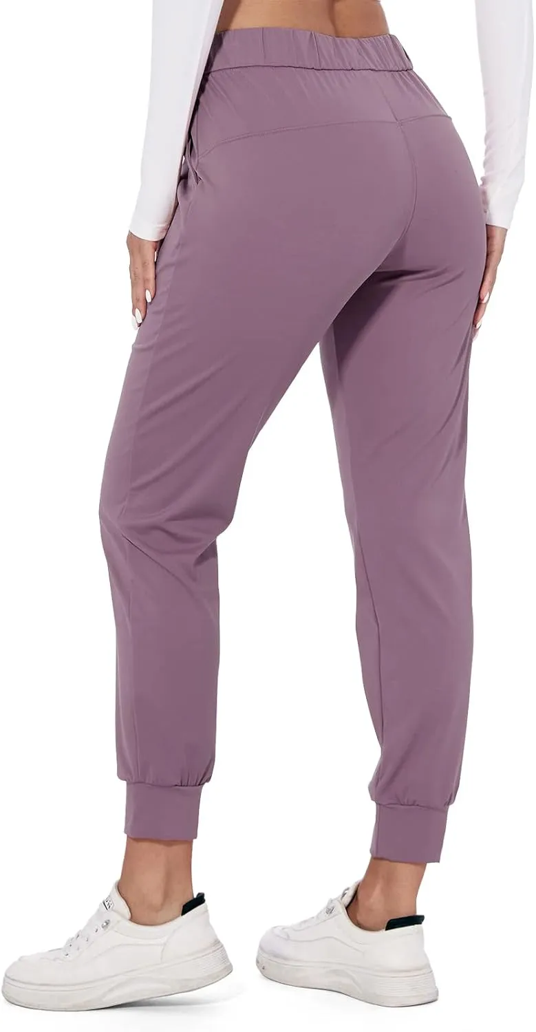 M MOTEEPI Womens Joggers Lightweight Running Pants with Pockets, Drawstring Jogging Pants