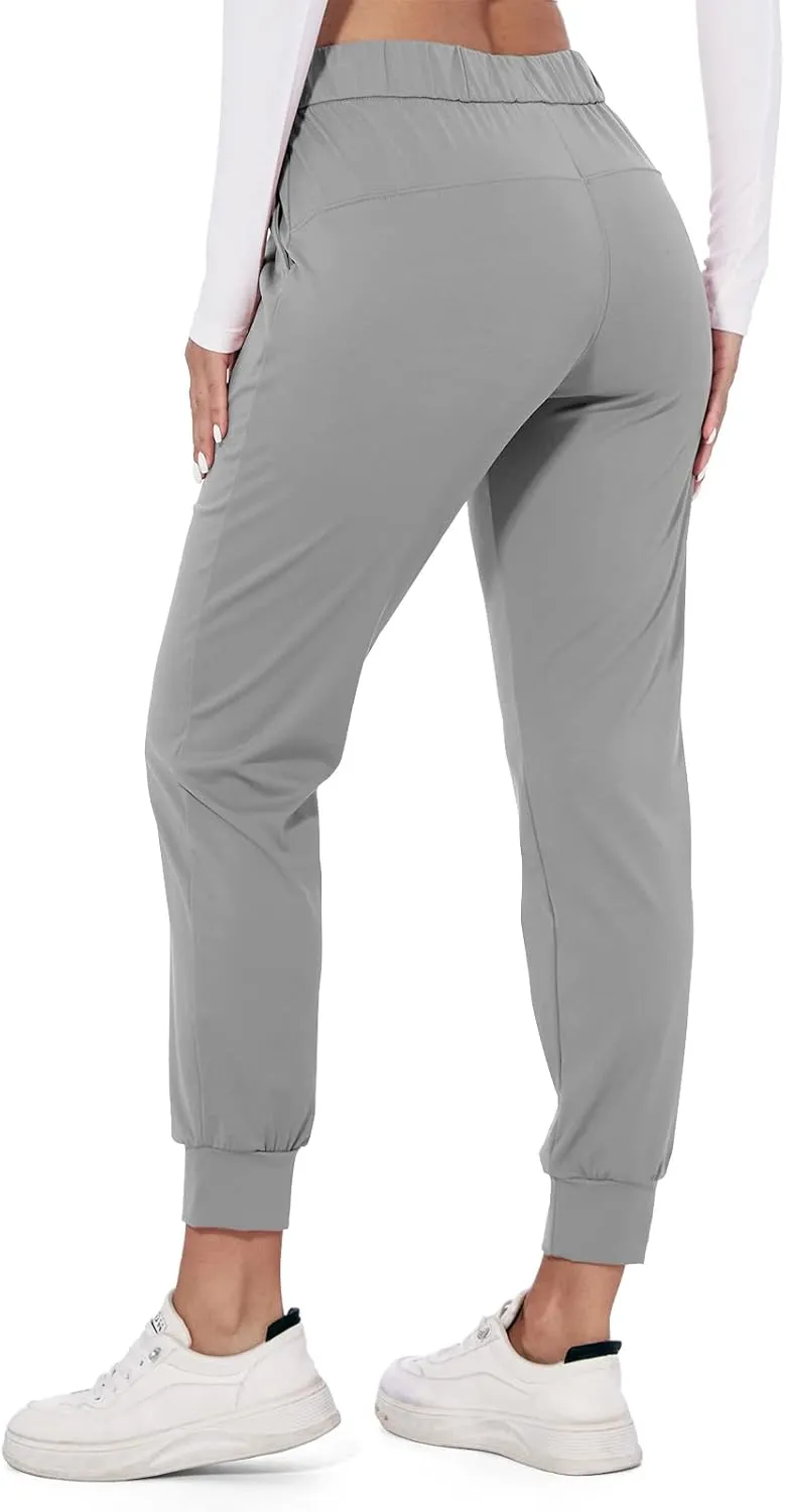 M MOTEEPI Womens Joggers Lightweight Running Pants with Pockets, Drawstring Jogging Pants