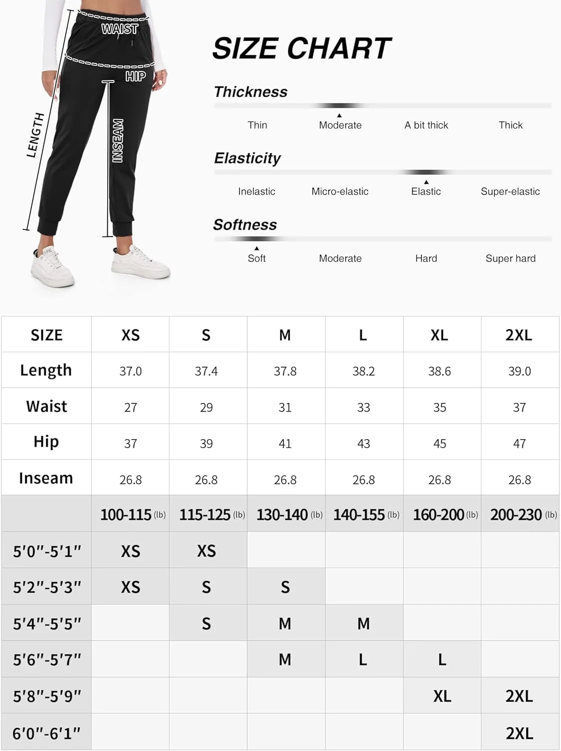 M MOTEEPI Womens Joggers Lightweight Running Pants with Pockets, Drawstring Jogging Pants