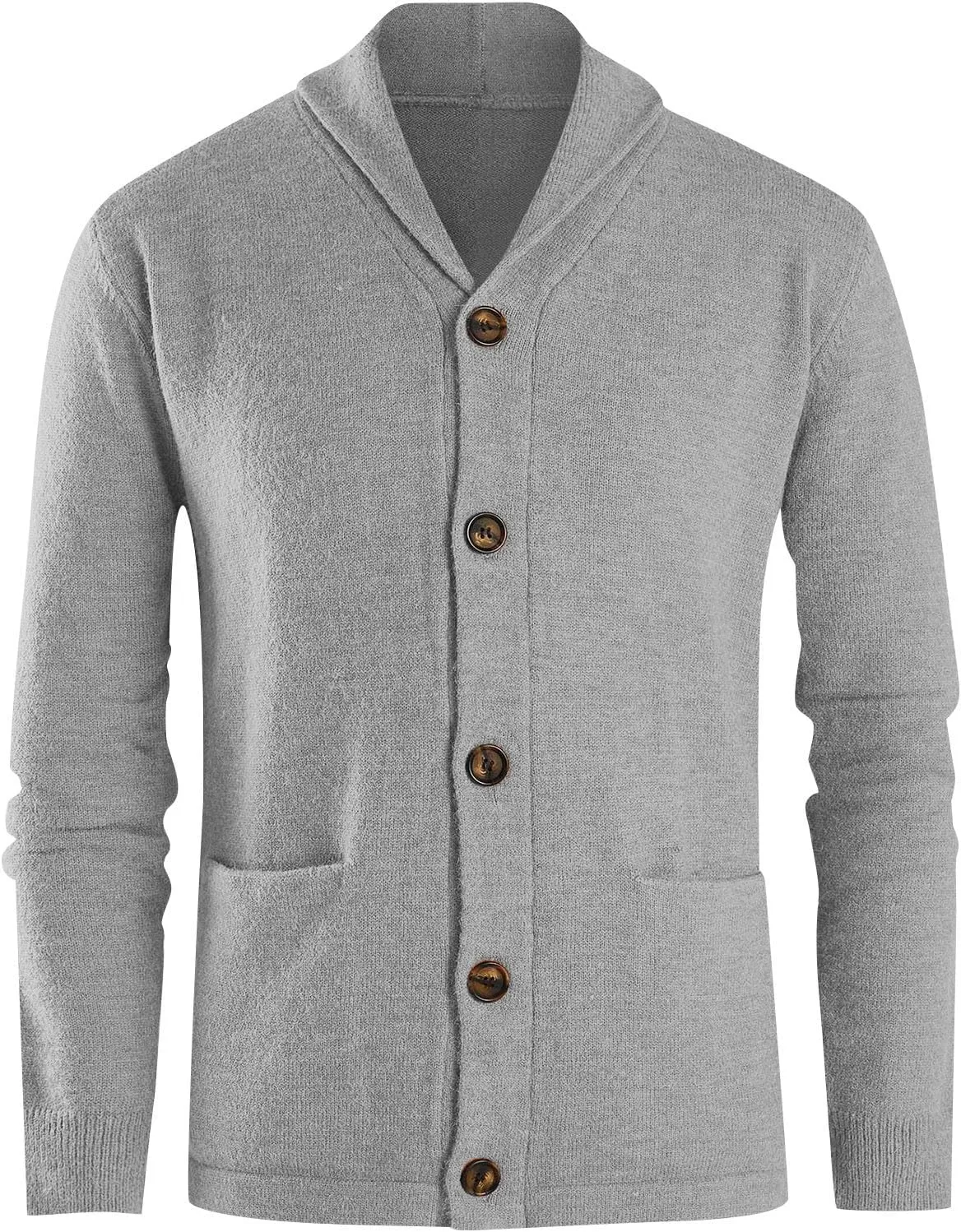 Mens Cardigan Sweater with Buttons Knit Lapel Oversized Cardigan Sweater Thick Warm Lounge Winter Cardigan