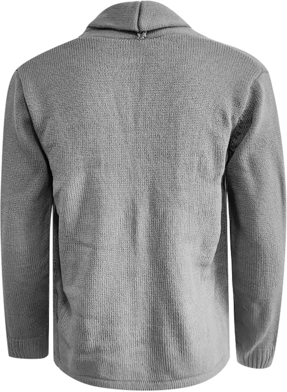 Mens Cardigan Sweater with Buttons Knit Lapel Oversized Cardigan Sweater Thick Warm Lounge Winter Cardigan