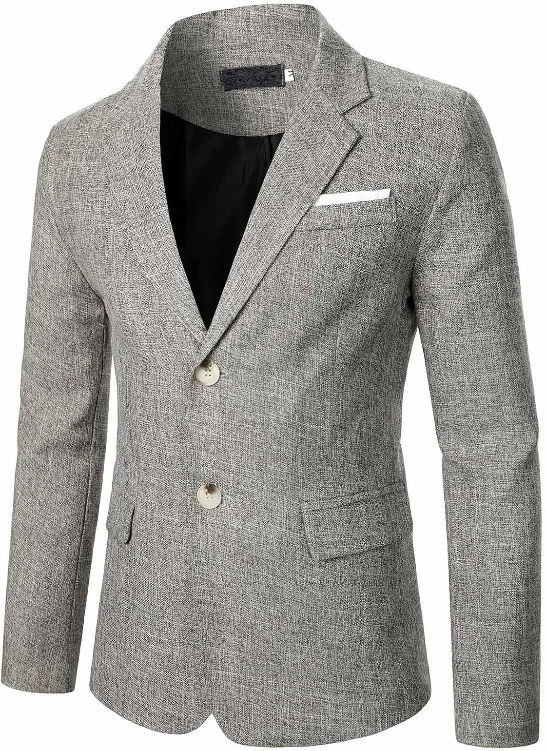 Mens Casual Lightweight Blazer Jacket Two Button Business Jackets Regular Fit Stretch Sport Coats Dinner Jacket