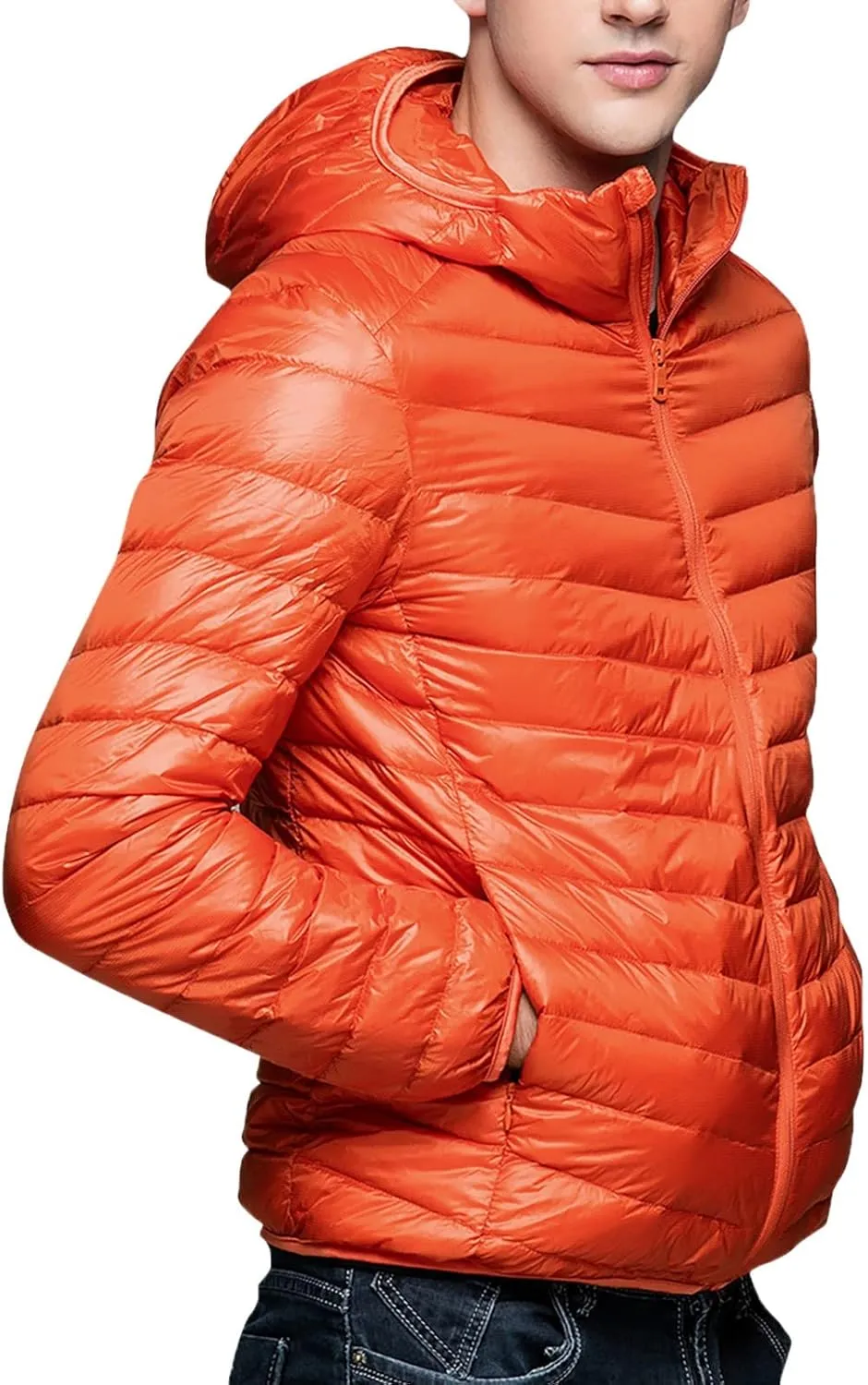 Men's Down Jacket Packable Lightweight Water-Resistant Jackets Warm Winter Puffer Jacket Waterproof Thicken Coats
