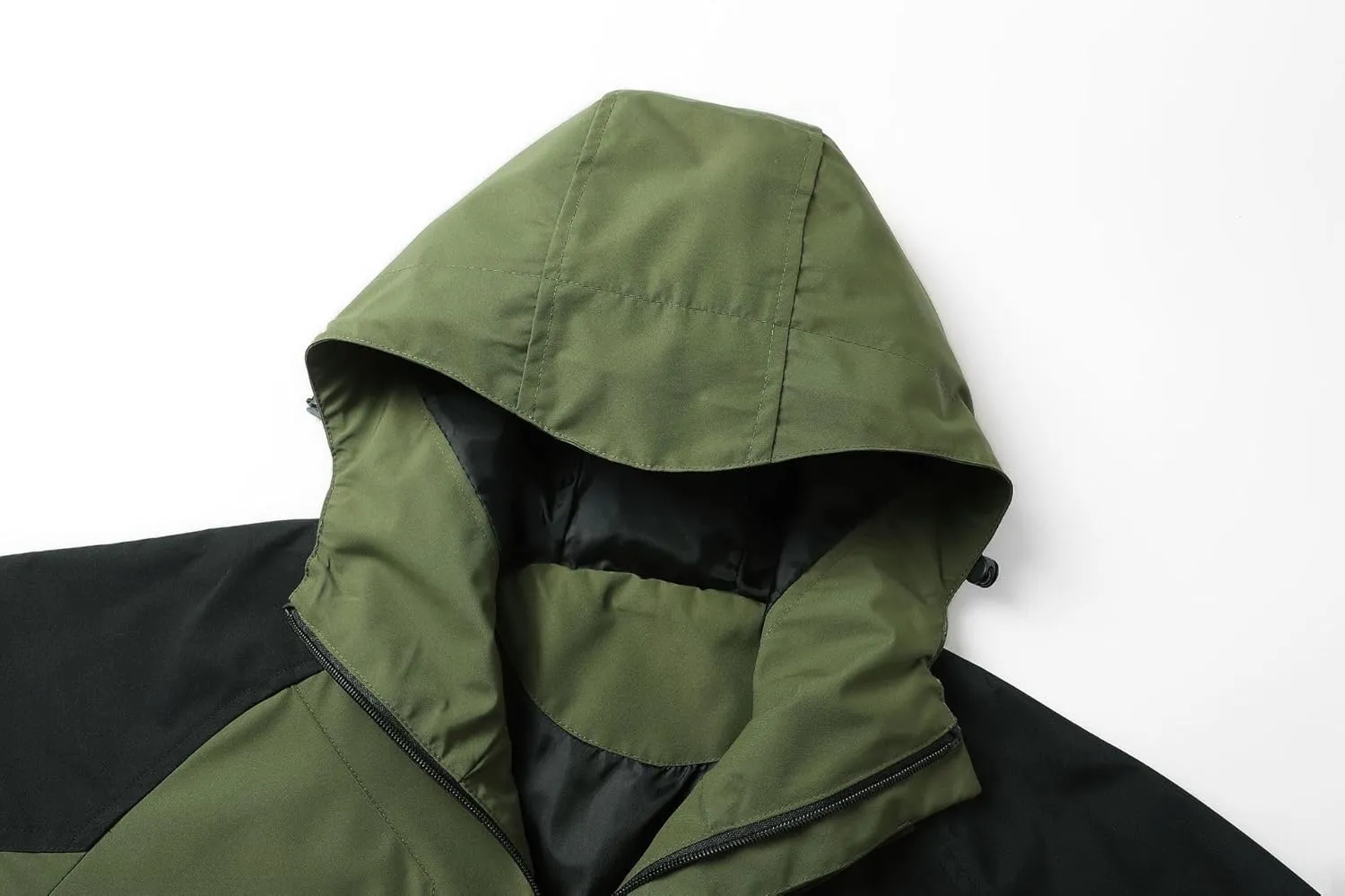 Men's Lightweight Windbreaker Hooded Windproof Water Resistant Rain Jacket Casual Zip Up coat Hiking Fishing Activewear