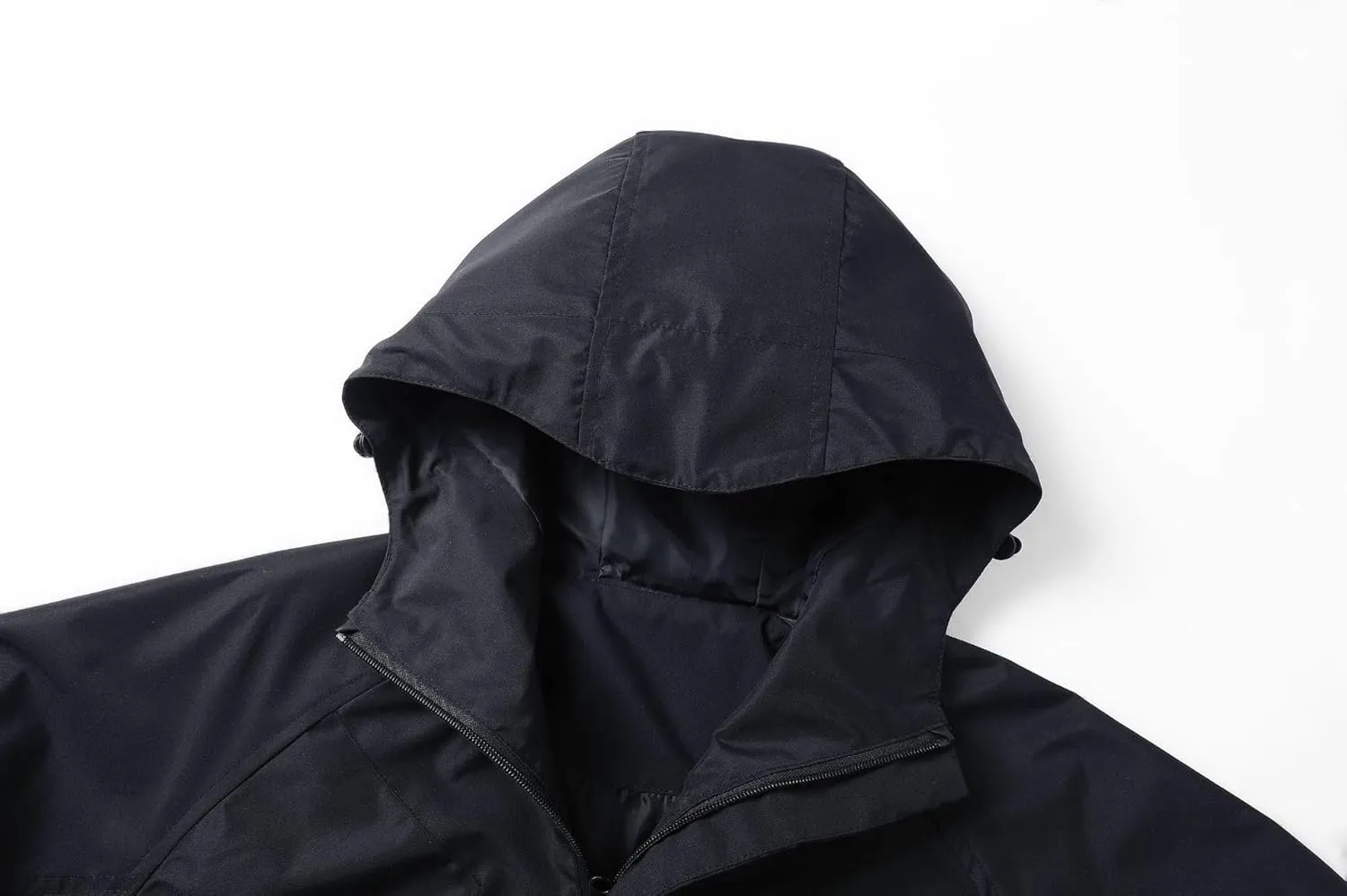 Men's Lightweight Windbreaker Hooded Windproof Water Resistant Rain Jacket Casual Zip Up coat Hiking Fishing Activewear