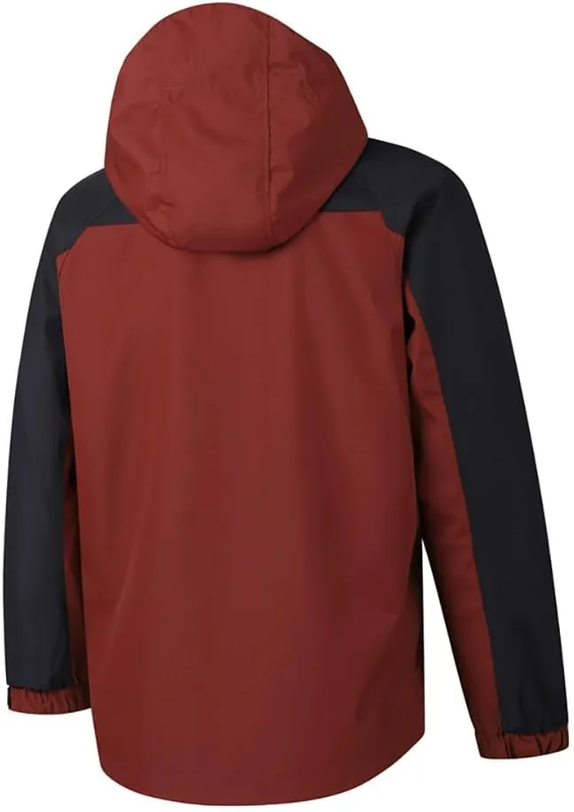 Men's Lightweight Windbreaker Hooded Windproof Water Resistant Rain Jacket Casual Zip Up coat Hiking Fishing Activewear