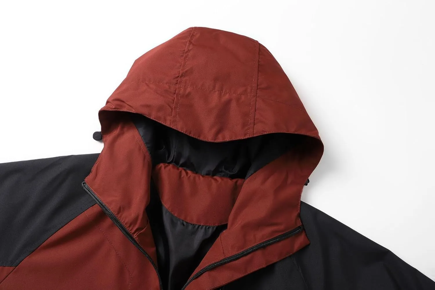 Men's Lightweight Windbreaker Hooded Windproof Water Resistant Rain Jacket Casual Zip Up coat Hiking Fishing Activewear