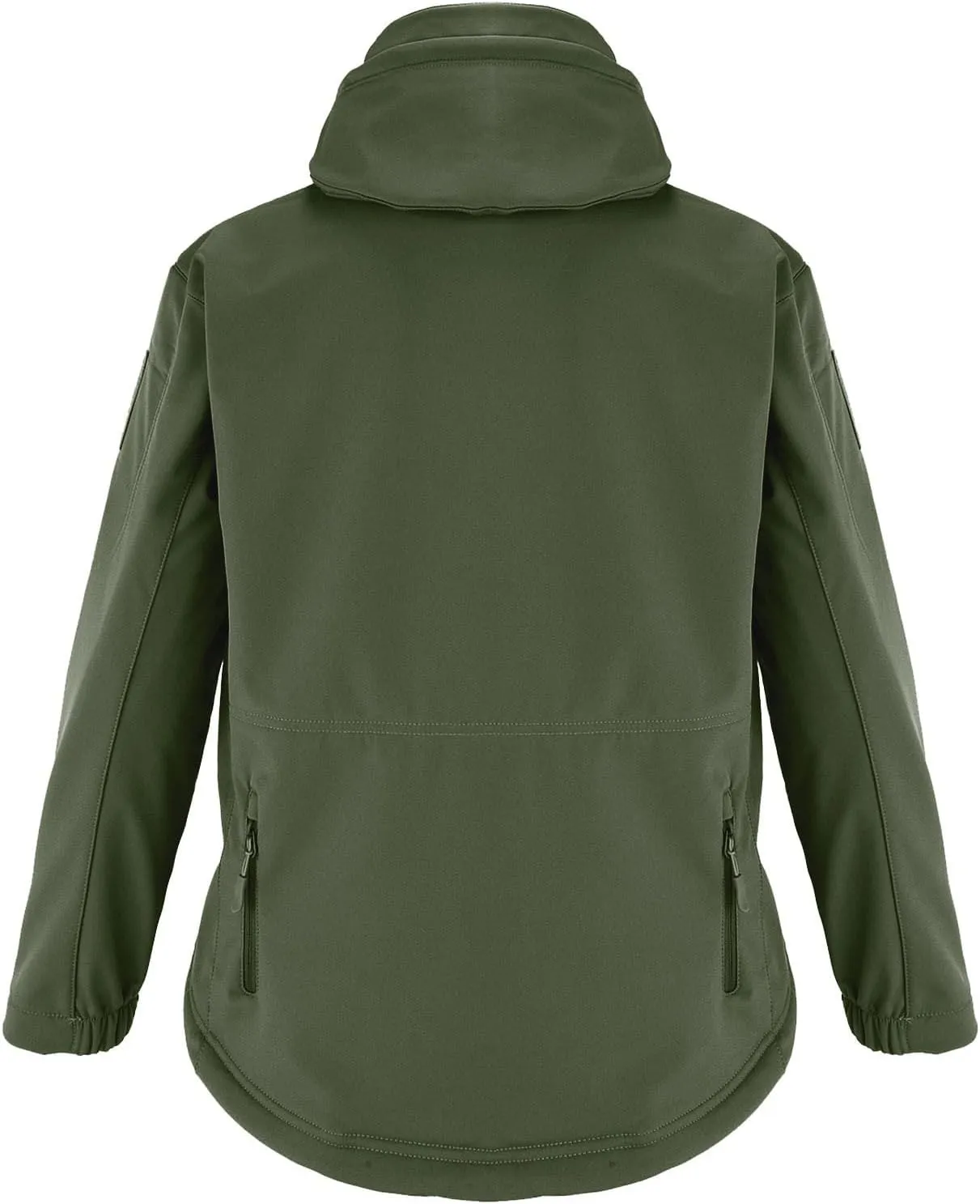 Men's Military Tactical Hoodie Jacket Warm Fleece Linend Hooded Winter Windproof Warm Hoodie Coat with Pockets