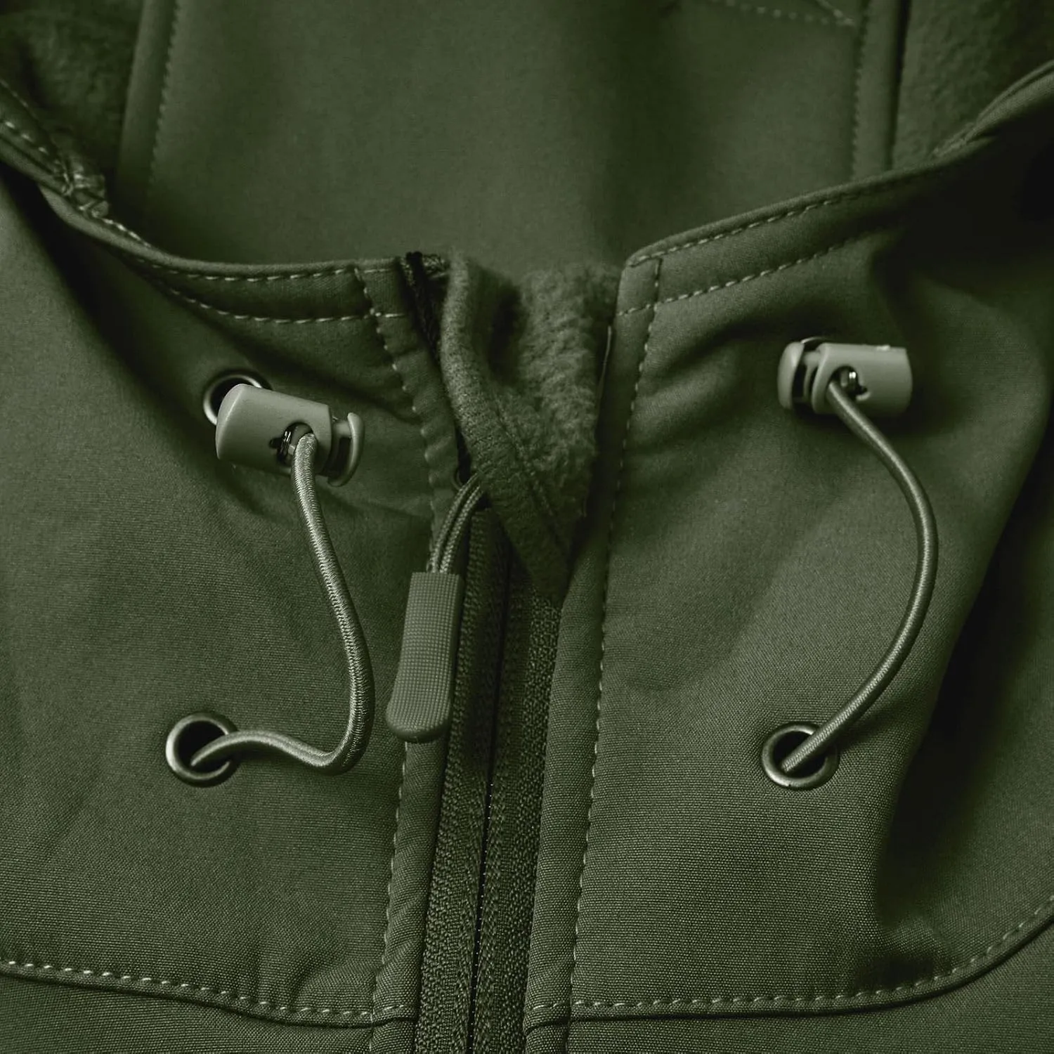 Men's Military Tactical Hoodie Jacket Warm Fleece Linend Hooded Winter Windproof Warm Hoodie Coat with Pockets