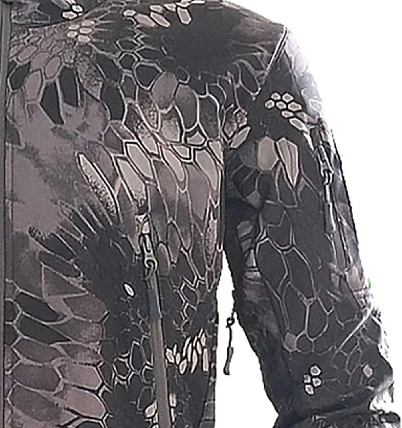 Men's Military Tactical Hoodie Jacket Warm Fleece Linend Hooded Winter Windproof Warm Hoodie Coat with Pockets