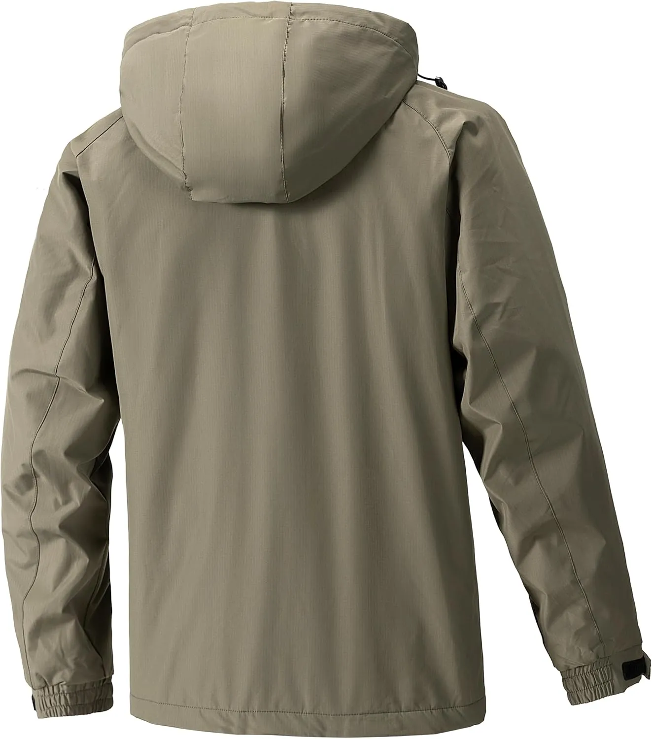 Men's Mountaineering Warm Winter Jacket Hooded Warm Removable Jacket Multi-Pocket Rain Jacket