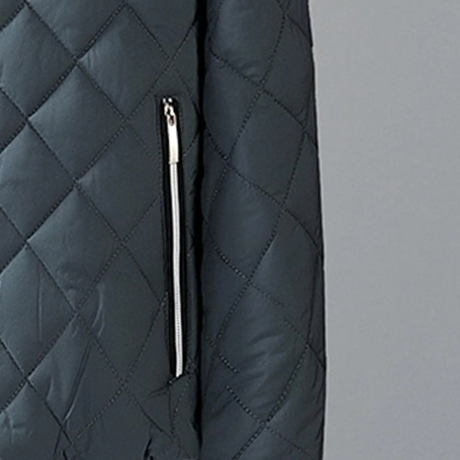 Men's Padded Bomber Jacket Winter Sherpa Lined Warm Padded Coat Casual Windproof Warm Quilted Outwear