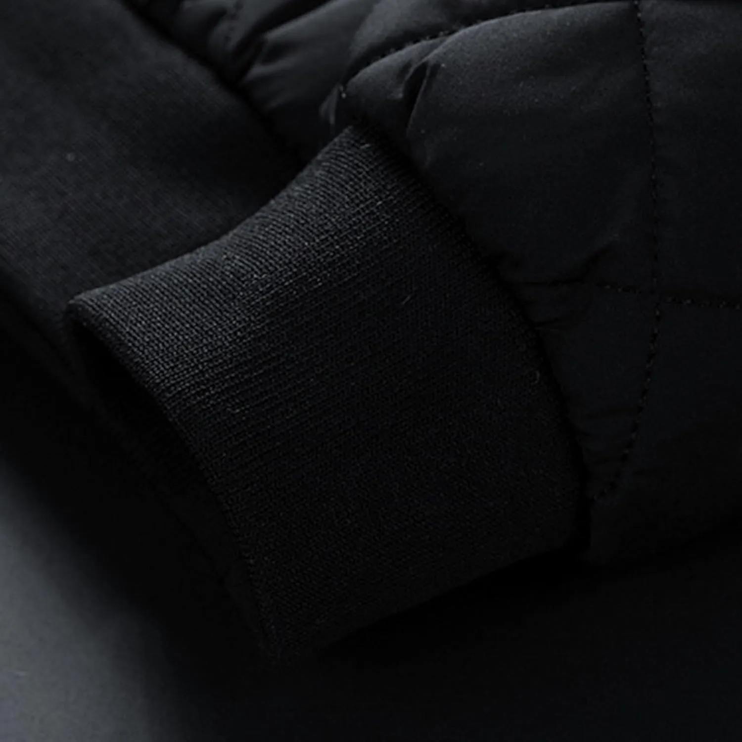 Men's Padded Bomber Jacket Winter Sherpa Lined Warm Padded Coat Casual Windproof Warm Quilted Outwear