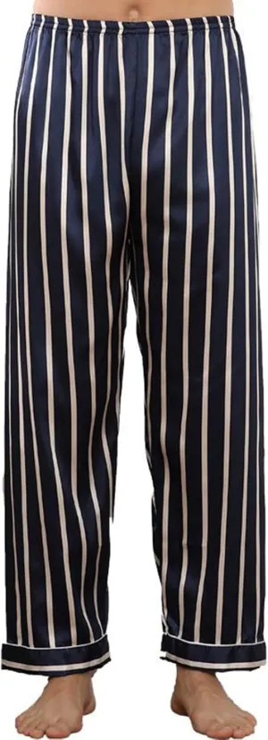 Mens Pajama Pants, Soft Cotton Sleep Lounge Pants Solid Comfort Soft Sleep Pant with Pockets and Drawstring