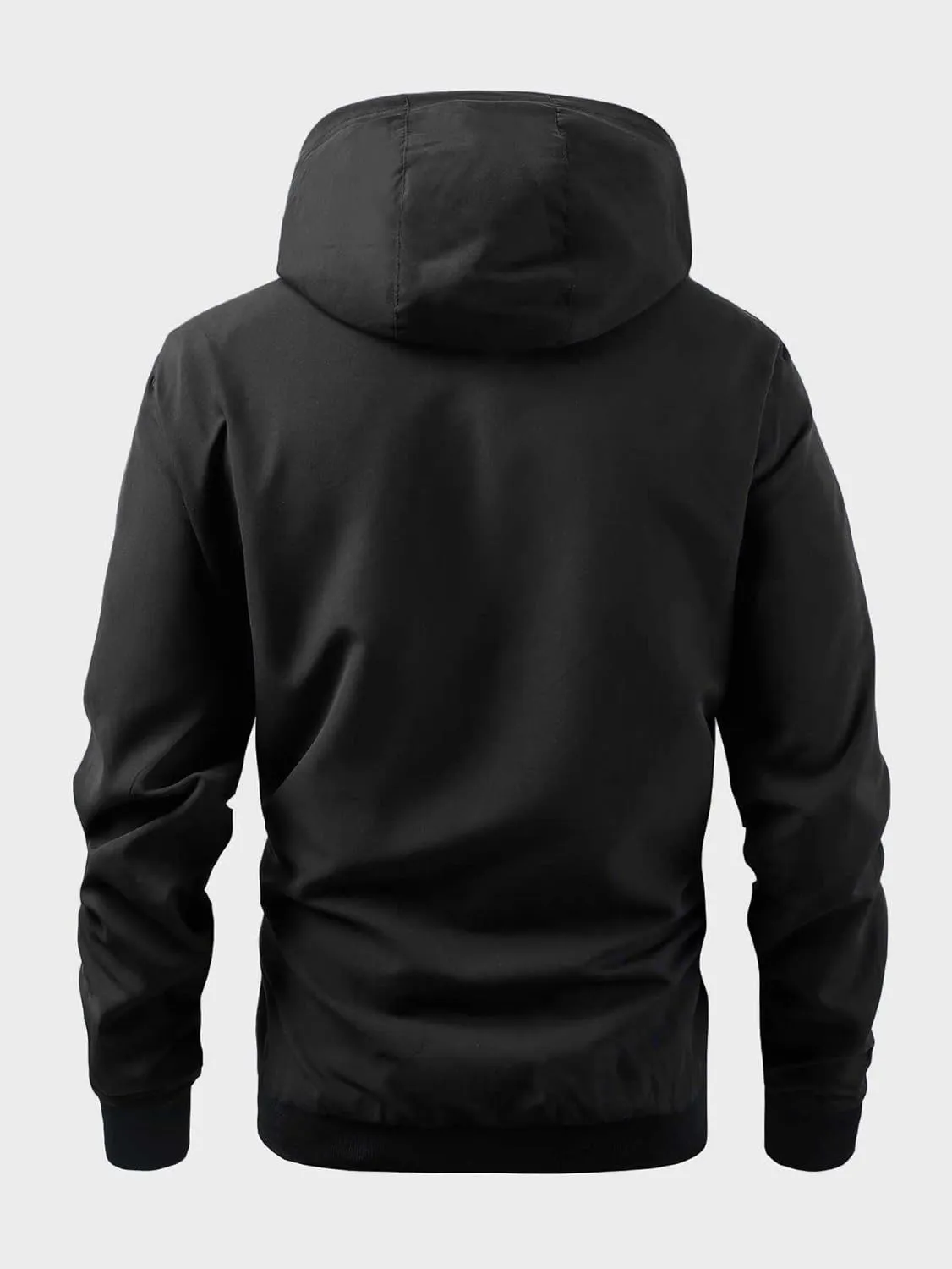 Men's Raincoat Lightweight Waterproof Hooded Rain Jacket with Hood for Hiking Fishing Activewear