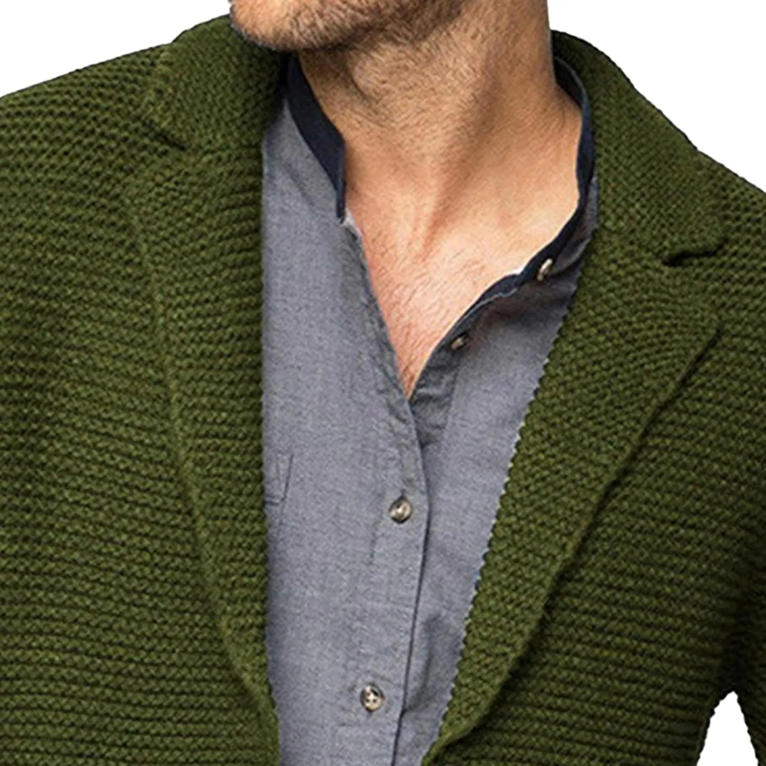 Men's Shawl Collar Button Down Cardigan Waffle Slim Fit Knit Cardigan Thermal Cozy Cardigan Sweaters