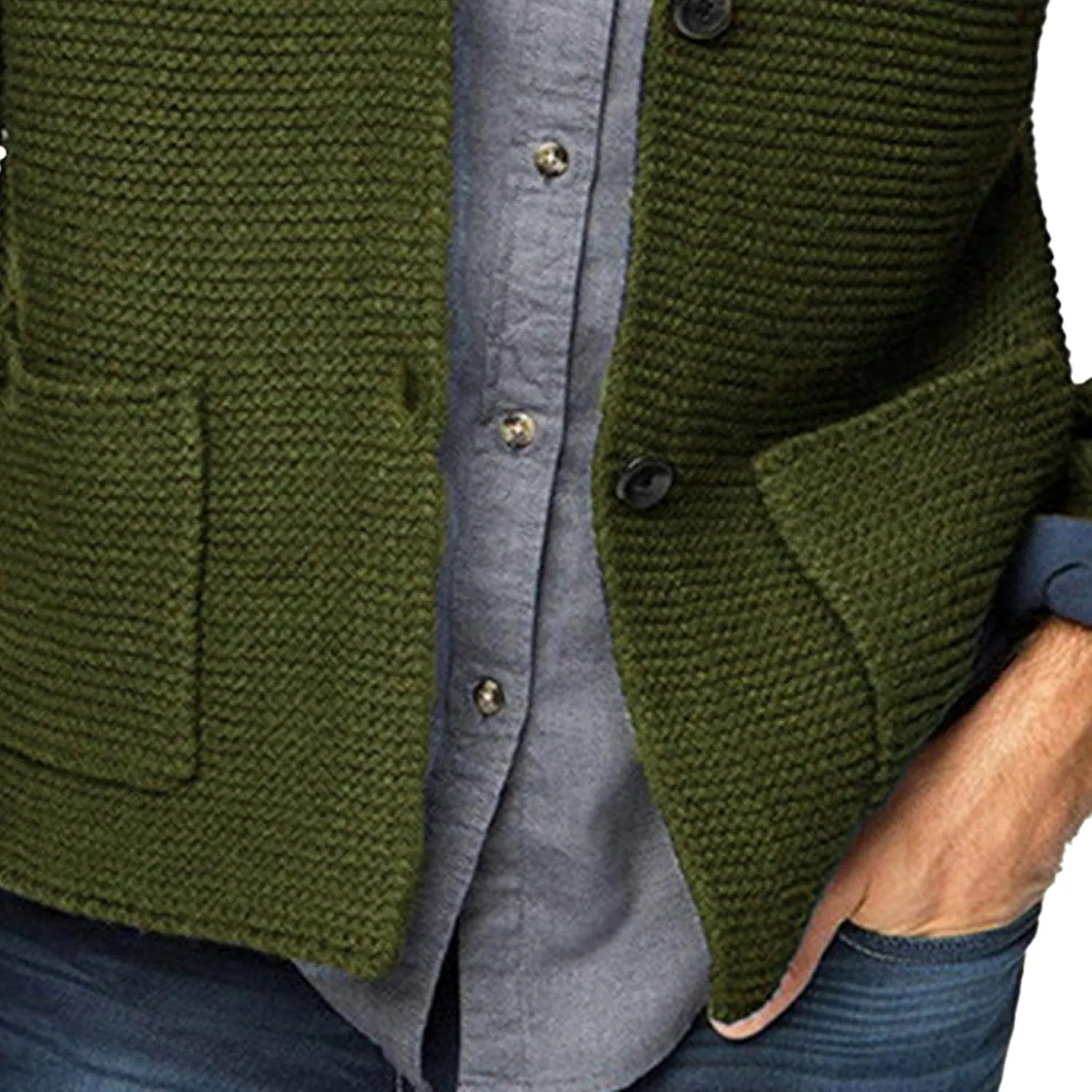 Men's Shawl Collar Button Down Cardigan Waffle Slim Fit Knit Cardigan Thermal Cozy Cardigan Sweaters
