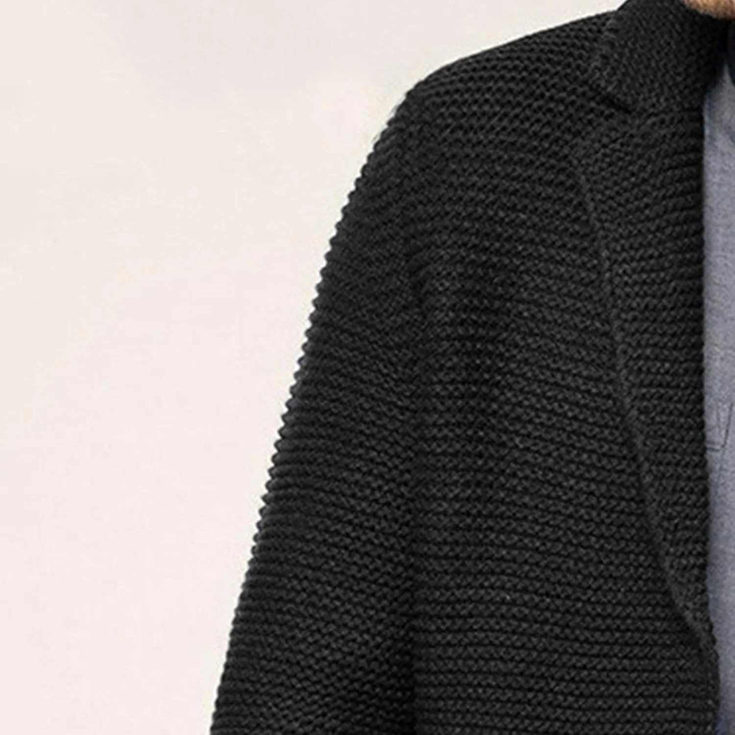Men's Shawl Collar Button Down Cardigan Waffle Slim Fit Knit Cardigan Thermal Cozy Cardigan Sweaters