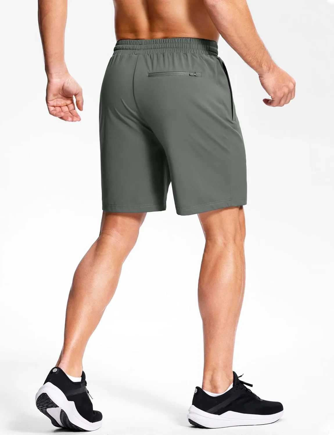 Men's Workout Shorts with Zipper Pockets 7" Quick Dry Lightweight Gym Athletic Running Shorts for Men