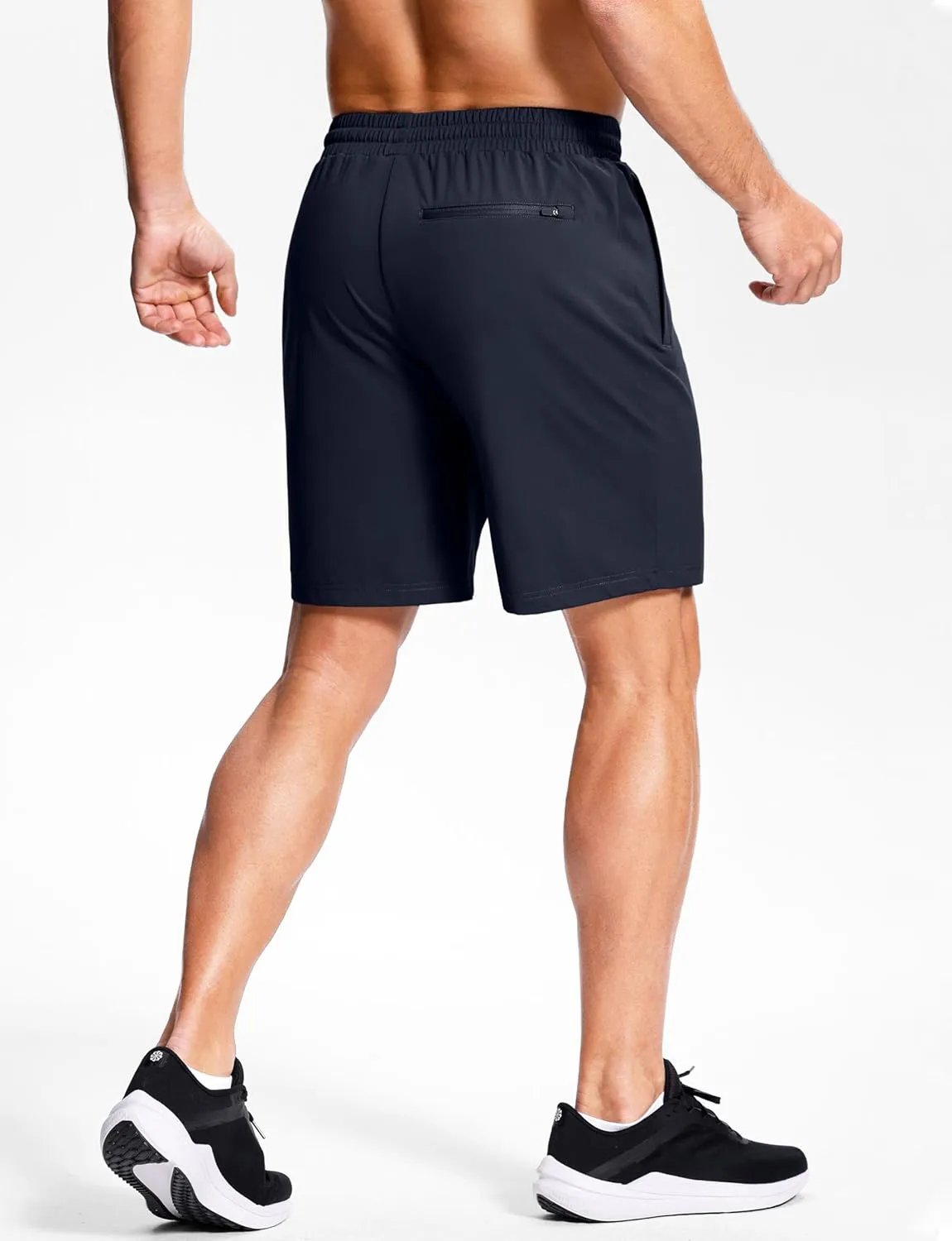 Men's Workout Shorts with Zipper Pockets 7" Quick Dry Lightweight Gym Athletic Running Shorts for Men