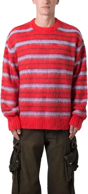mnml Men's Striped Mohair Sweater