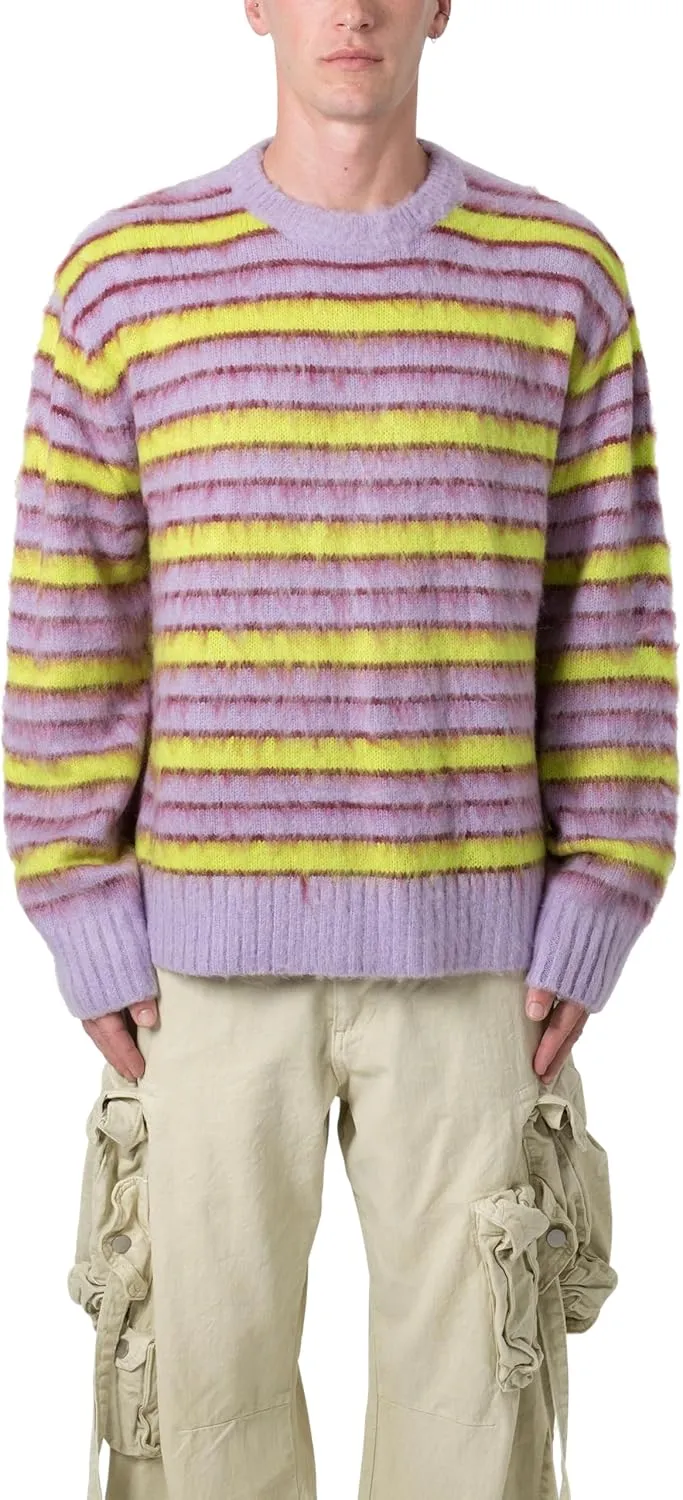 mnml Men's Striped Mohair Sweater