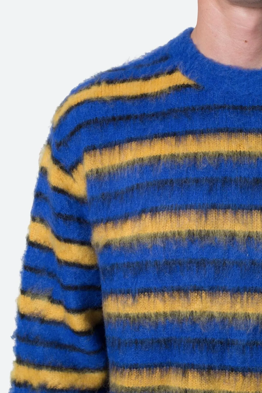 mnml Men's Striped Mohair Sweater