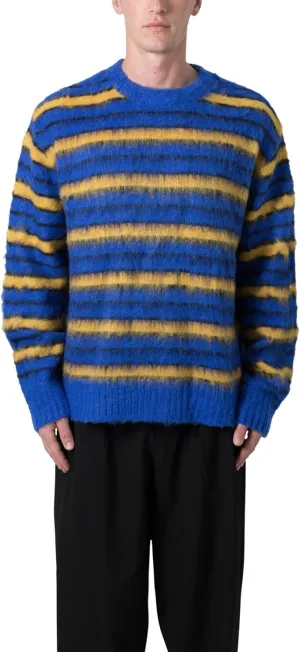 mnml Men's Striped Mohair Sweater