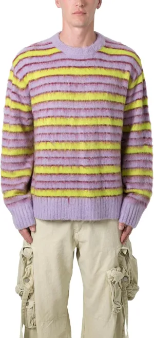 mnml Men's Striped Mohair Sweater