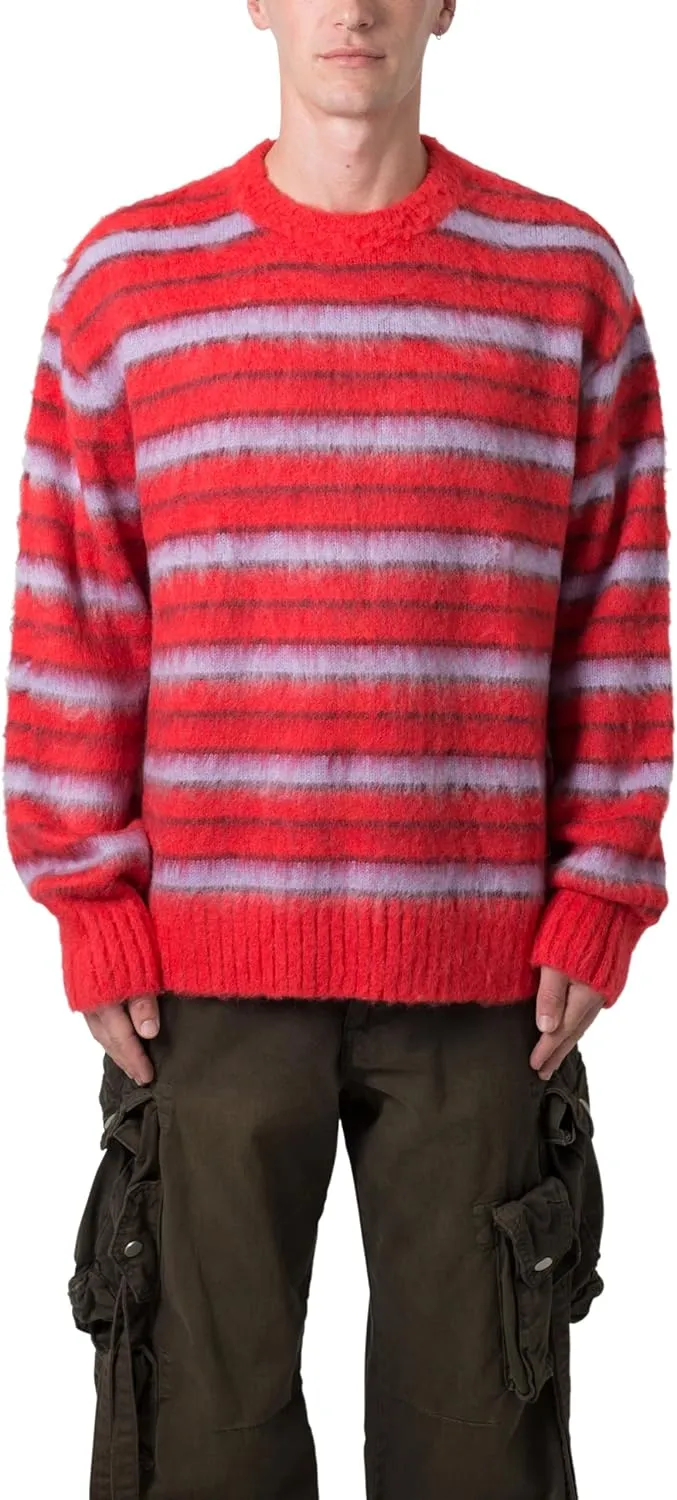 mnml Men's Striped Mohair Sweater