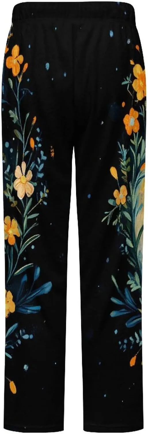 Moon-Moth Women's Pajama Pants Fleece Warm Pj Bottoms Sleepwear Lounge Pants Loungewear