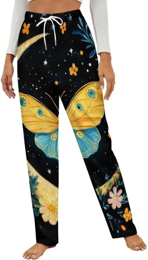 Moon-Moth Women's Pajama Pants Fleece Warm Pj Bottoms Sleepwear Lounge Pants Loungewear