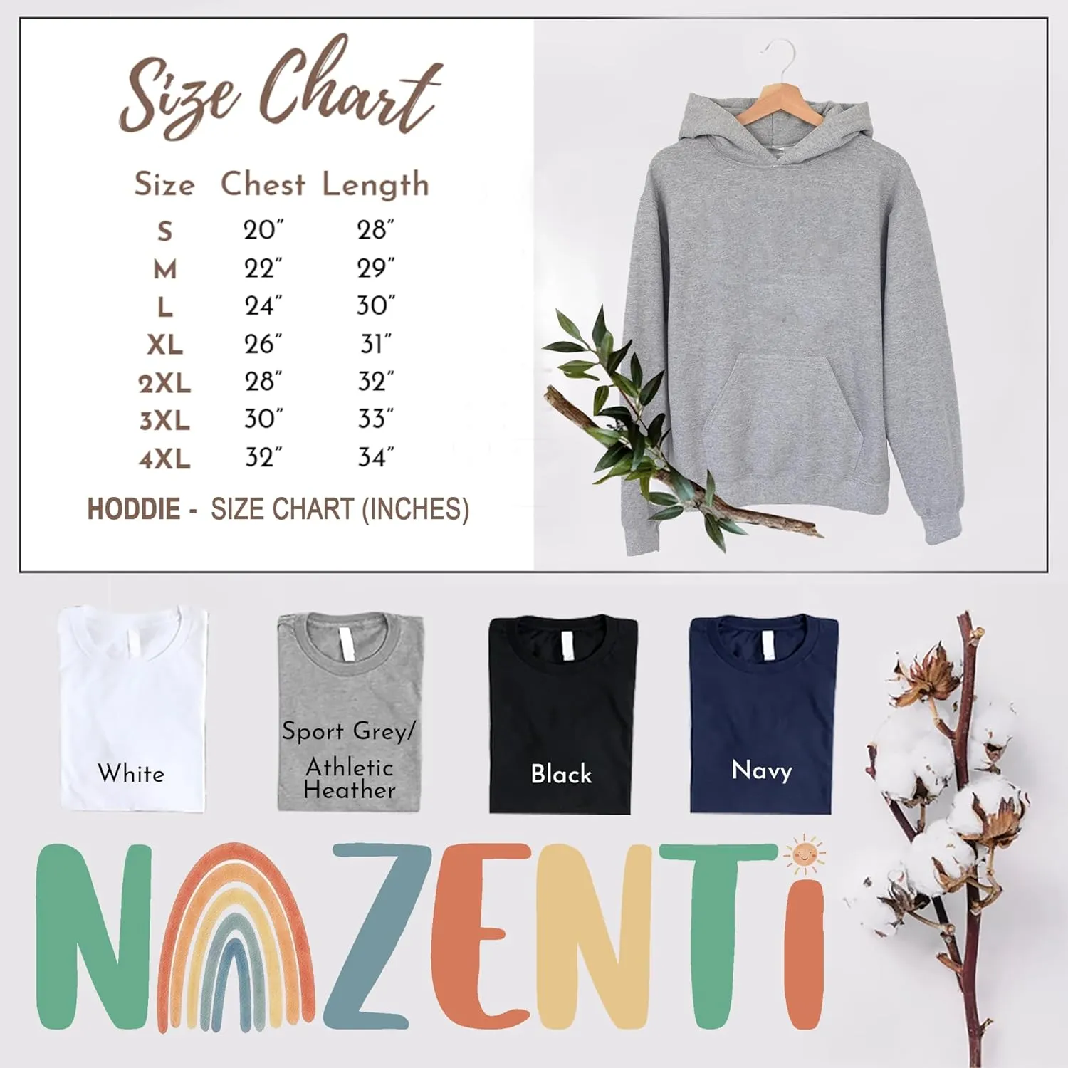 NAZENTI Custom Embroidered Sweatshirt for Grandma, Personalized Mom Embroidered Sweatshirt, Grandma EST Crewneck