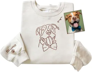 Nazenti Dog Mom Sweatshirt Women, Dog Mom Sweater, Custom Embroidered Sweatshirt, Custom Embroidered Dog Hoodie, Personalized Dog Mom Embroidered Sweatshirt, Dog Mom Sweatshirt, Dog Mom Shirt