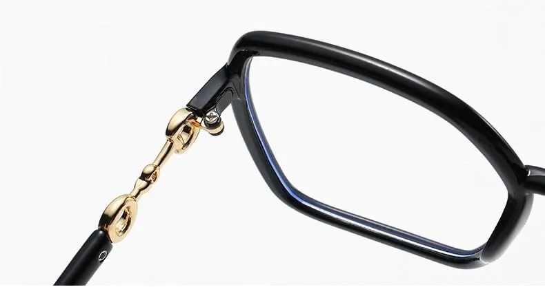 Oversized Square Reading Glasses Eyewear Anti Eye Strain Blue Light Blocking Computer Readers Flat Light Mirror (Color : Transparent, Size :  200)