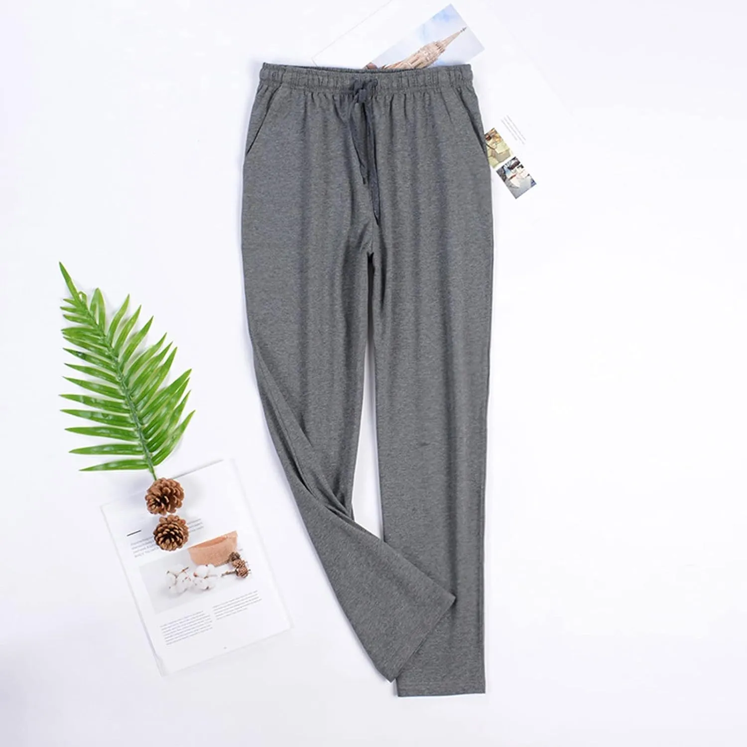 Pajama Pants Women Y2K Striped Elastic High Waist Straight Wide Leg Lounge Pants Elastic High Waist Pants Trousers