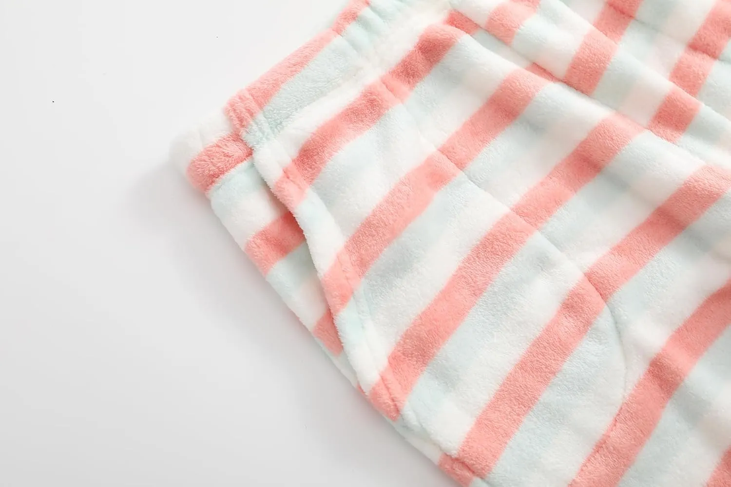Pajamas Pants for Women Casual Flannel Plaid Lounge Pants Elastic Waist Fleece Fuzzy Plush Pj Soft Sleep Bottoms