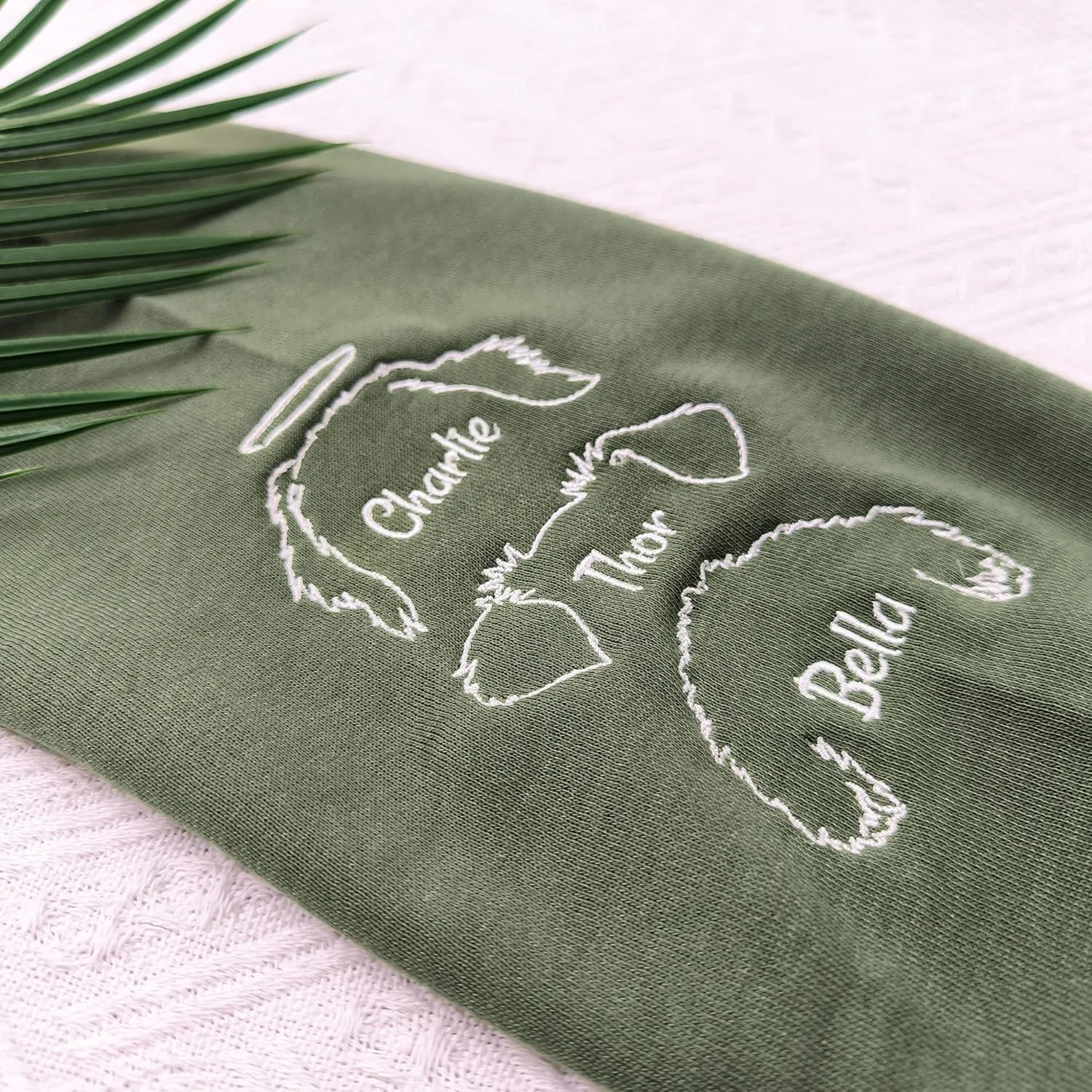 Personalized Dog Embroidered Sweatshirt, Custom Embroidered Dog Sweatshirt, Hoodie from Photo, Gift for Dog Mom