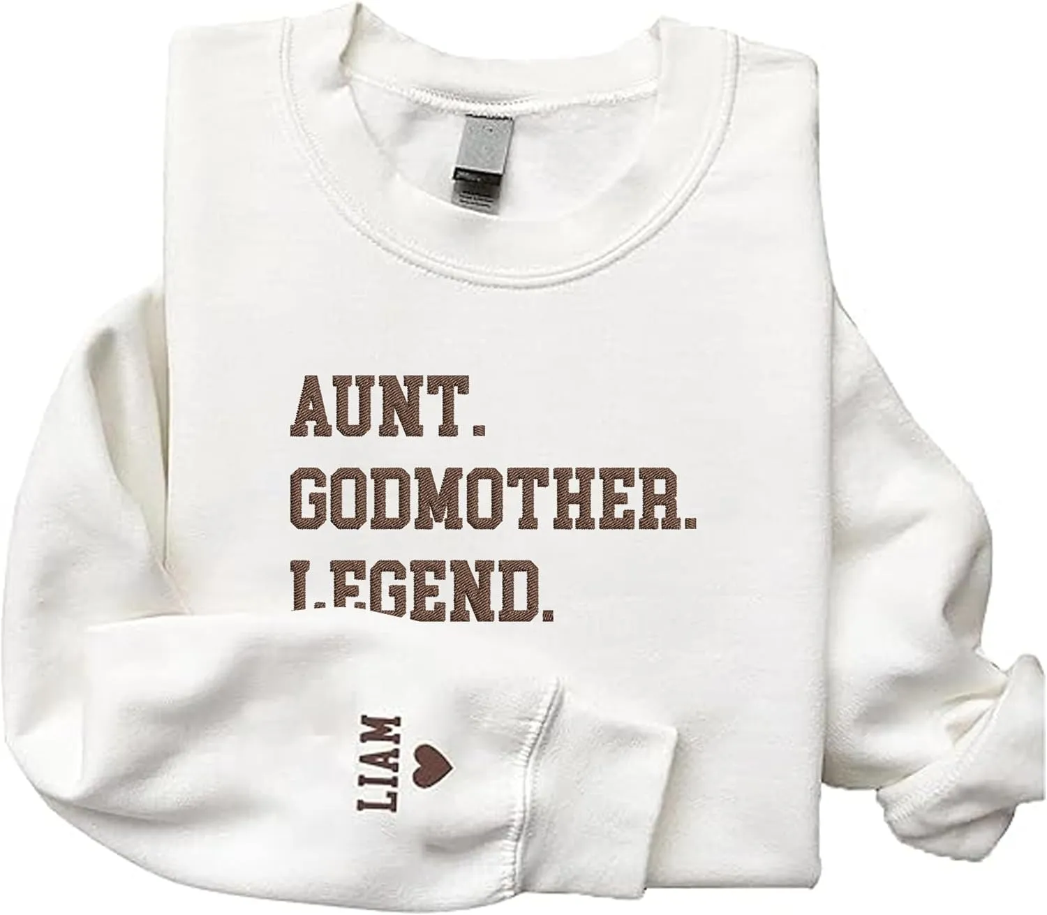 Personalized Embroidered Godmother Sweatshirt-Godmom Embroidered Sweatshirt, Madrina Proposal Gift, Godmother Gift
