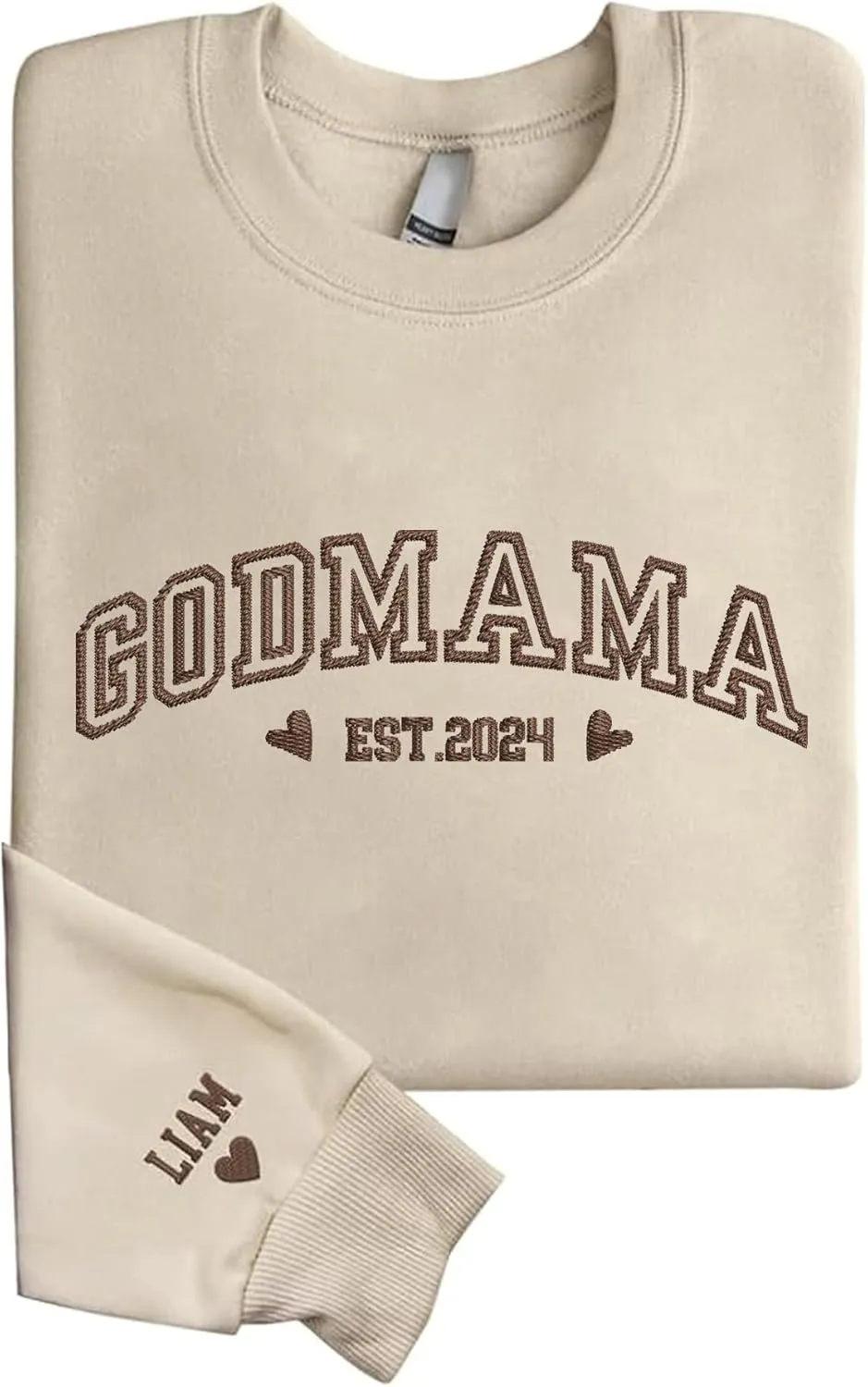 Personalized Embroidered Godmother Sweatshirt-Godmom Embroidered Sweatshirt, Madrina Proposal Gift, Godmother Gift