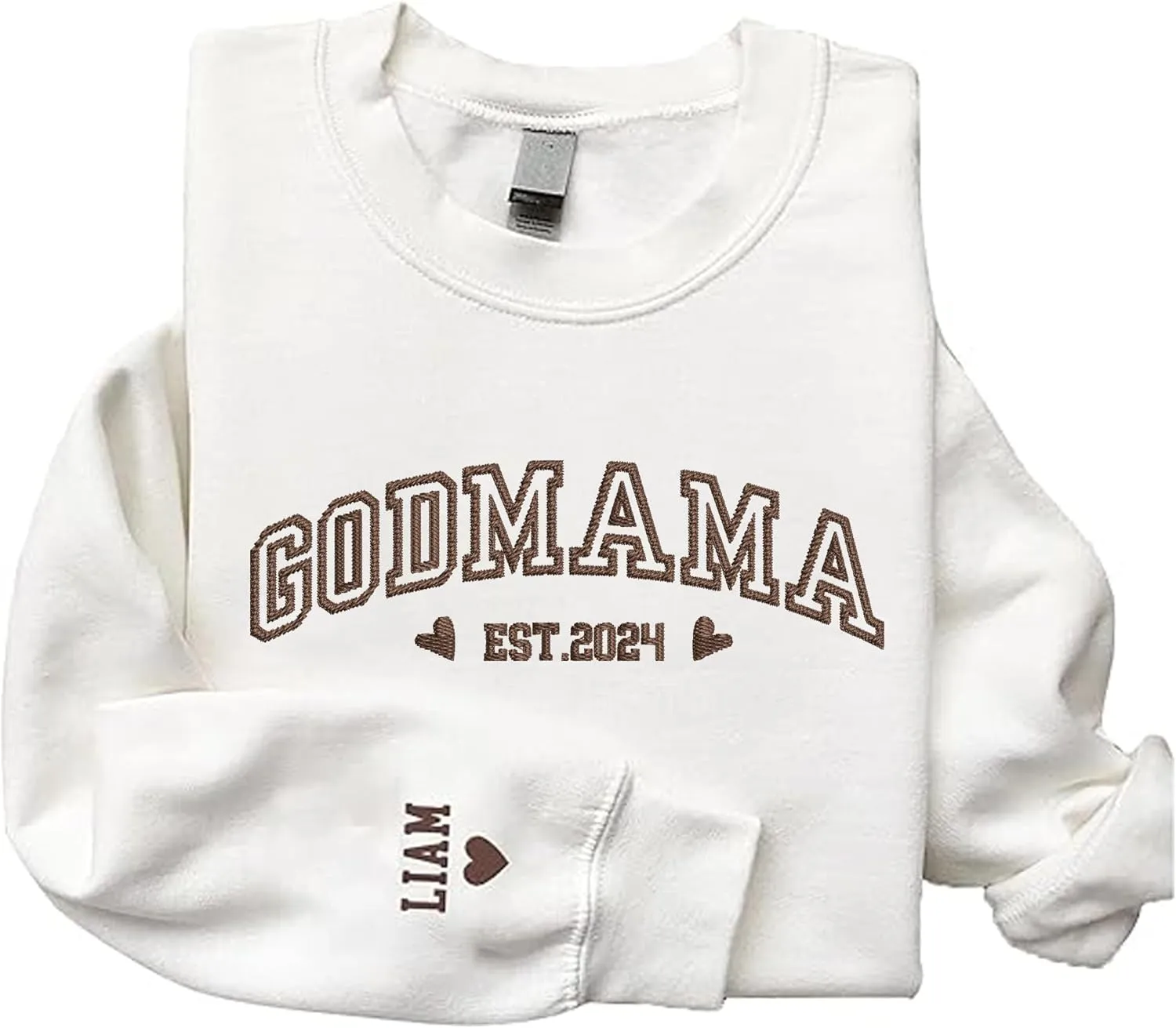 Personalized Embroidered Godmother Sweatshirt-Godmom Embroidered Sweatshirt, Madrina Proposal Gift, Godmother Gift
