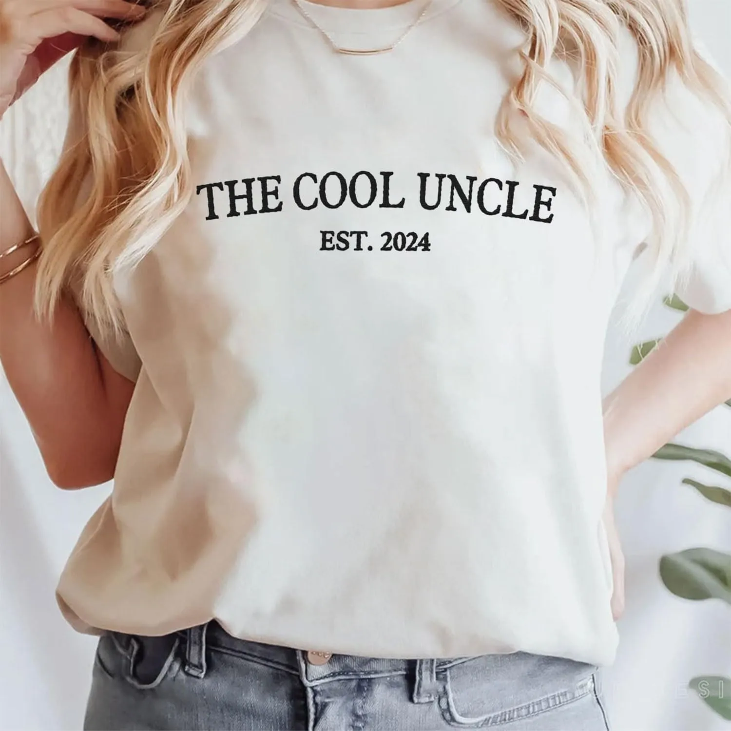 Personalized Embroidered Uncle Sweatshirt Est 2024, Cool Uncles Club Vintage Hoodie for Fathers Day