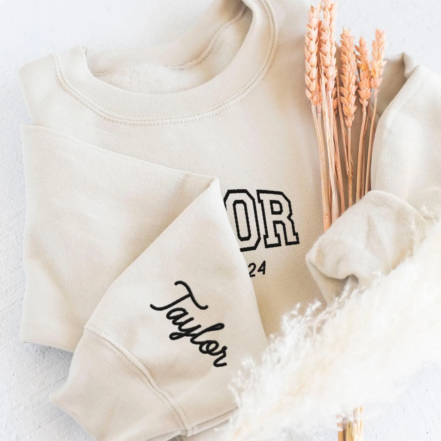 Personalized Senior 2025 Embroidered Sweatshirt Graduation 2025 Class Of 2025 Senior Class Senior Embroidered Sweatshirt